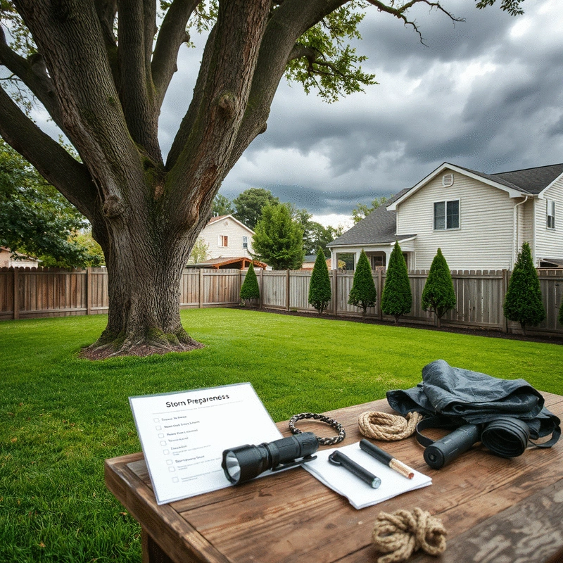 storm preparedness checklist for homeowners with trees